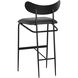 Gibbons 40 inch Black / Bravo Portabella Barstool